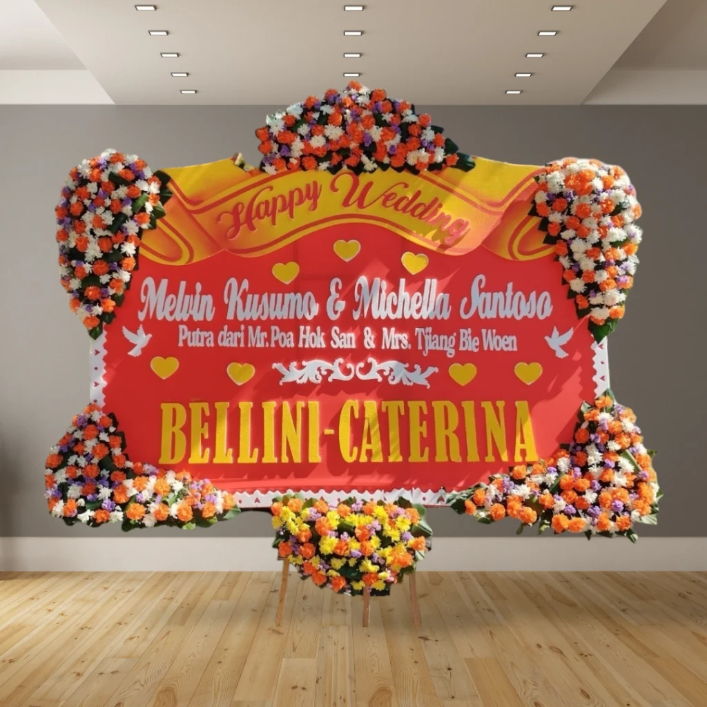 Karangan Bunga Pernikahan Bintang Florist Surabaya