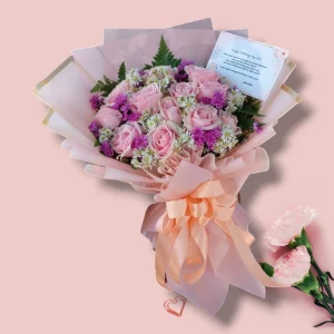 Hand Buket Bunga Romantis Bintang Florist