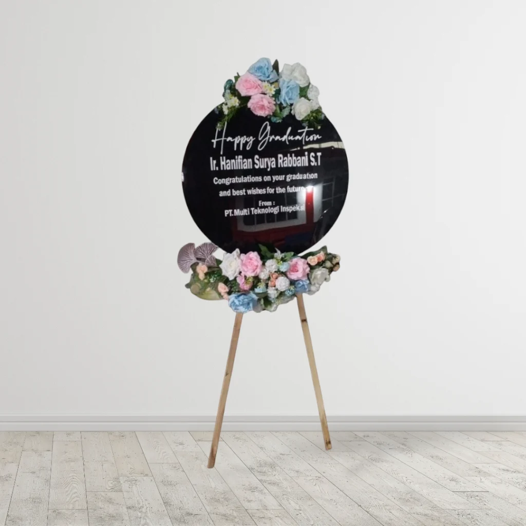 Papan Bunga Akrilik Bintang Florist