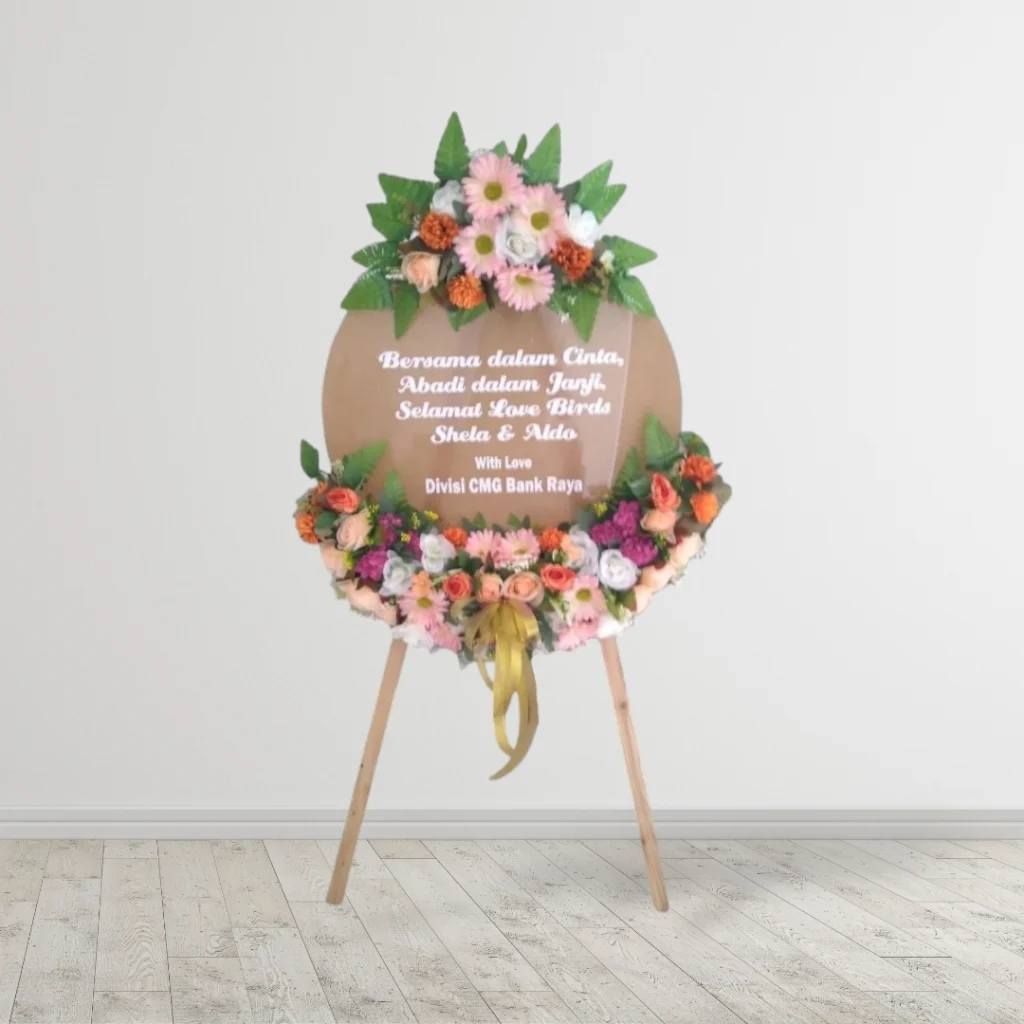 Papan Bunga Akrilik Bintang Florist