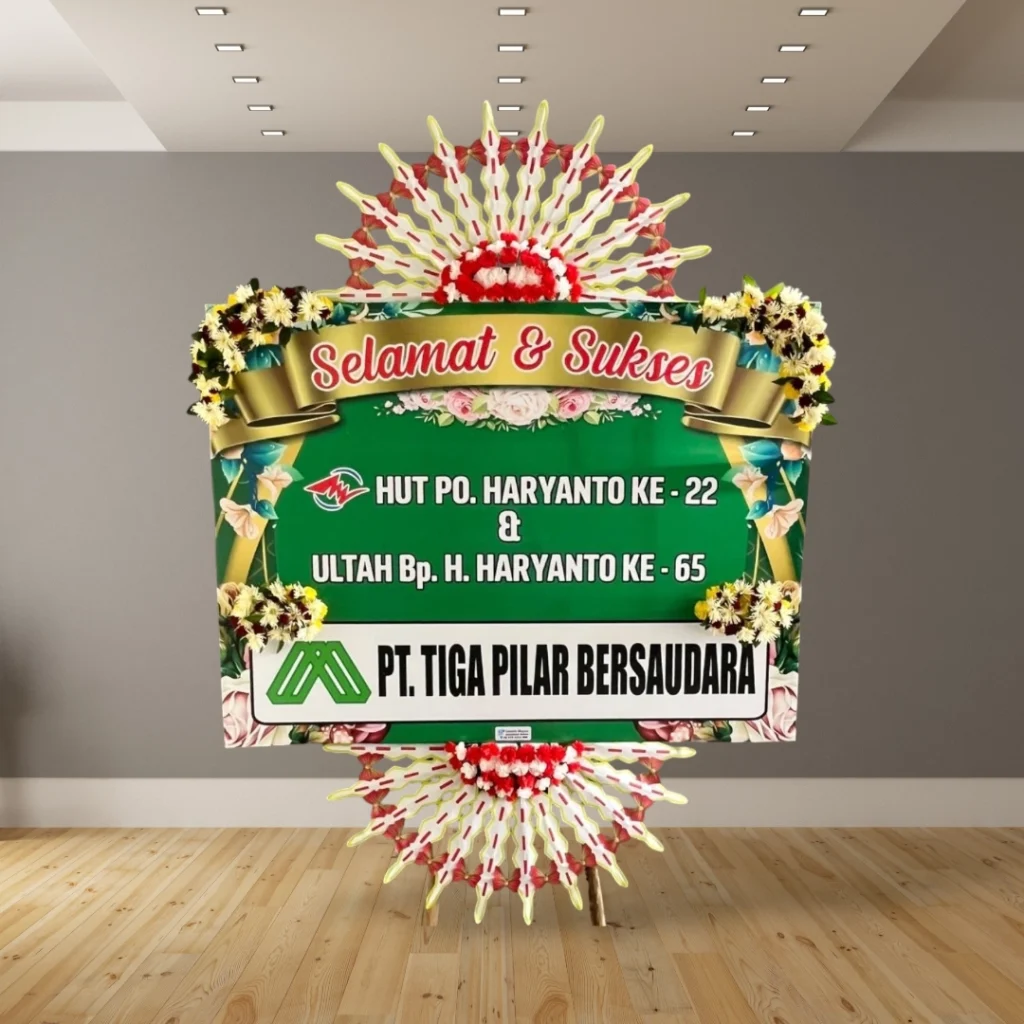 Papan Bunga Selamat Sukses Bintang Florist