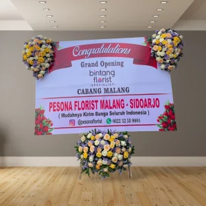 Papan Bunga Selamat Sukses Bintang Florist