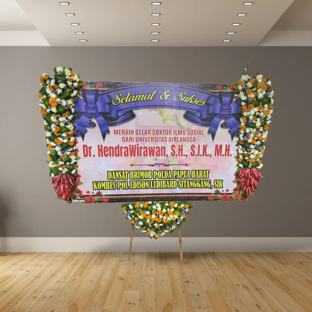 Papan Bunga Selamat Sukses Malang