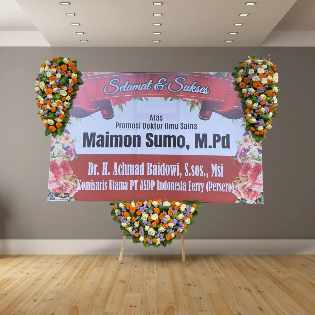 Papan Bunga Selamat Sukses Bintang Florist Malang