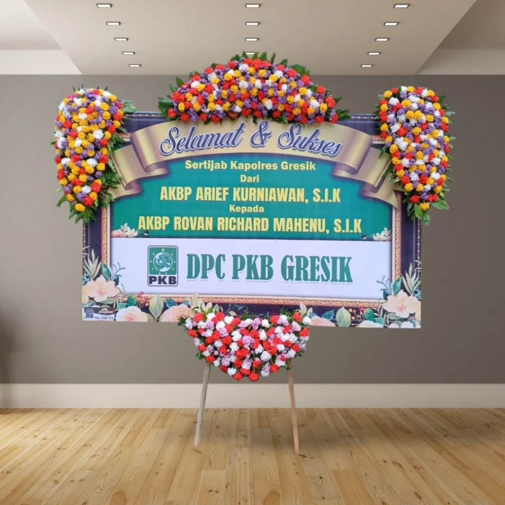 Papan Bunga Selamat Sukses Bintang Florist Malang