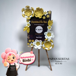 Karangan Bunga Papan Kertas Model Aurelia