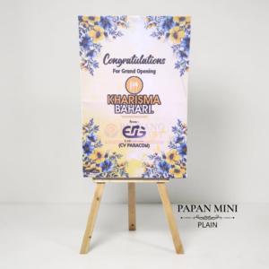 Karangan Bunga Papan Mini Model Plain