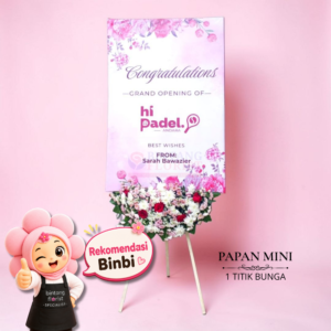 Karangan Bunga Papan Mini Model 1 Titik Bunga