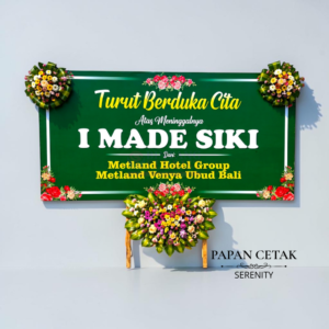 Karangan Bunga Papan Cetak Serenity