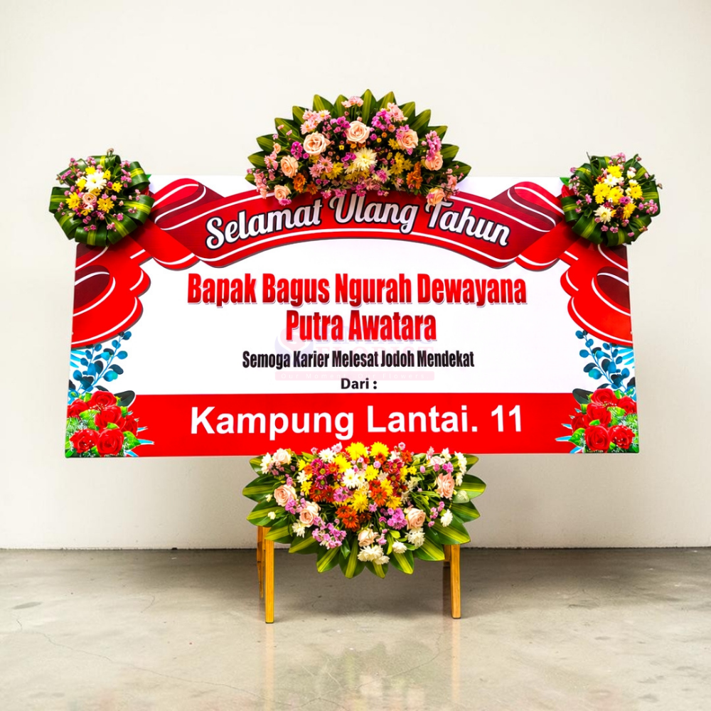 Karangan Bunga Papan Cetak Harmony Bloom - Gambar 2